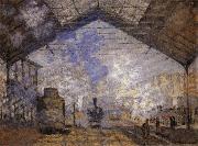 Claude Monet Saint-Lazare Station oil